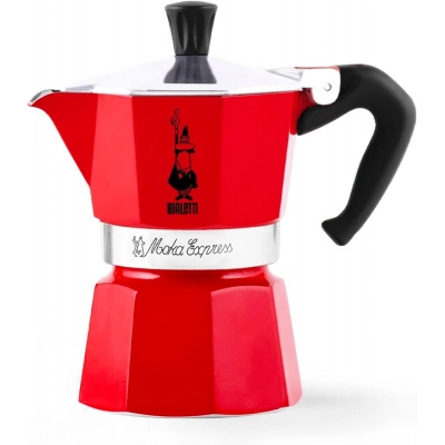 Cafetera italiana Bialetti Moka Induction 6 tazas Rojo ( Desayuno / Expresso y cafeteras ) -