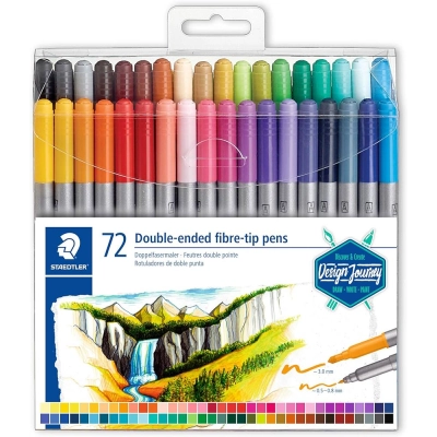 Staedtler 3200 caneta de feltro Multi cor 72 peça(s) ( Escrita ) -