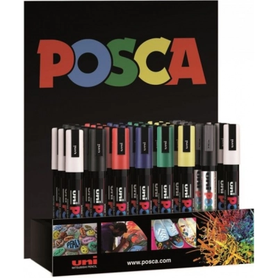 Exp 36 Marcador Uni-Posca 5M Punta 1,8-2,5Mm Colores Surt.