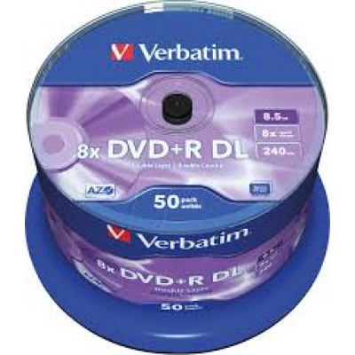 Verbatim DVD+R Double Layer 8x Matt Silver 50pk Spindle ( Consumibles informática ) -