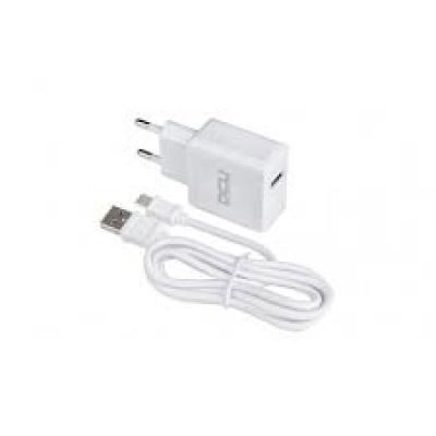 DCU Tecnologic Cargador USB 2.4A + Cable USB-C 1m