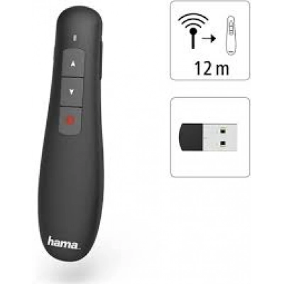Apresentador HAMA 00139915 Preto Wireless (Com Laser)