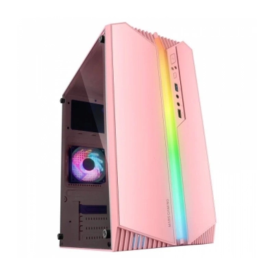 Mars Gaming MC-S1 Caja PC Micro-ATX ARGB USB 3.0 con Ventana Rosa