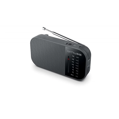 Muse M-025 R Negro Radio Analógica Am/fm Portátil Con Altavoz Integrado