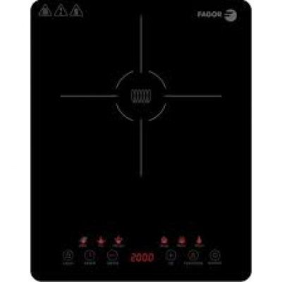 Fagor Lexie Placa de Inducción Portátil Ultraslim 4 Zonas 2000W Negra