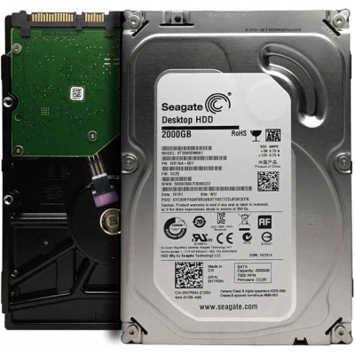 Seagate Desktop HDD ST2000DM001 - Disque dur - 2 To - interne - 3.5 - SATA 6Gb/s - 7200 tours/min - mémoire tampon : 64 Mo ( D