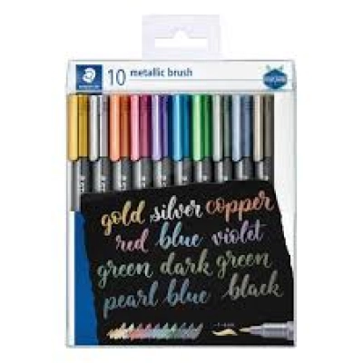 Rotuladores Staedtler Metallic Brush 10 Unidades