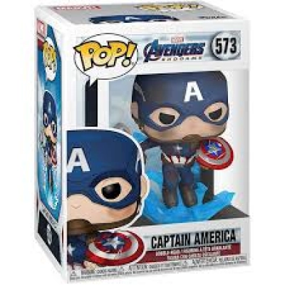 Figura Funko Marvel Los Vengadores Endgame - Capitán América con Mjolnir y escudo roto ( Goodies ) -