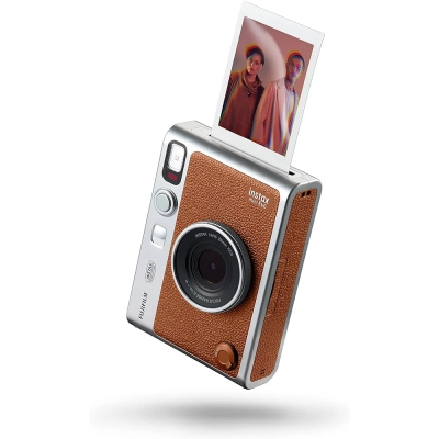 Cámara instantánea Fujifilm Instax Mini Evo Marrón ( Cámara de fotos instantánea ) -