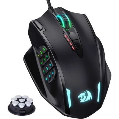 Rato Gaming com Fios REDRAGON M908 IMPACT | 12400 DPI | Preto ( Acessório Informática e Tel. ) -