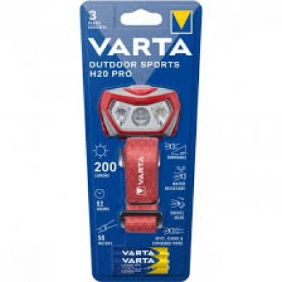 VARTA Sports H20 Pro Linterna Outdoor + 3 Pilas AAA