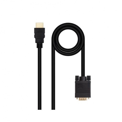 Nanocable Cable Conversor HDMI a VGA 1.8 m Negro