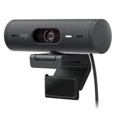 Webacam LOGITECH Brio 500 (Full HD - 1080p - Microfone Incorporado)