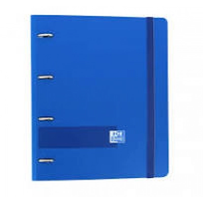 Carpeta anillas + Recambio 100 hojas cuadrícula 5X5 + Polyfoam A4 Oxford color azul marino