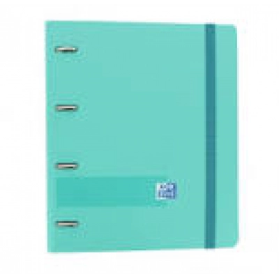 Carpeta anillas + Recambio 100 hojas cuadrícula 5X5 + Polyfoam A4 Oxford color ice mint