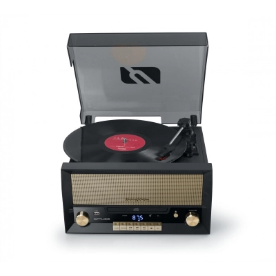 Muse - MT-110 B Tocadiscos de tracción directa Negro, Marrón - MT110B