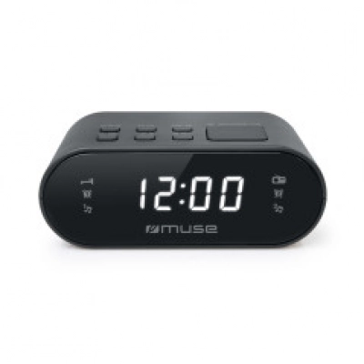 Muse M-10 CR Radio Despertador Negro