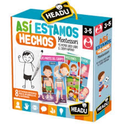 Juego Montessori Así Estamos Hechos - 8 actividades diferentes ( Juegos y Juguetes ) -