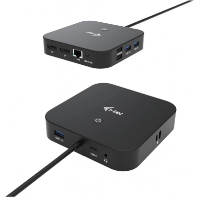 I-Tec C31Dualdpdockpd Base & Duplicador de Portas com Fios Usb 3.2 Gen 1 3.1 Gen 1 Type-C Preto