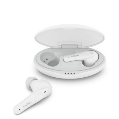 Belkin SoundForm Nano for Kids - Véritables écouteurs sans fil avec micro - intra-auriculaire - Bluetooth - blanc ( Casque hi-