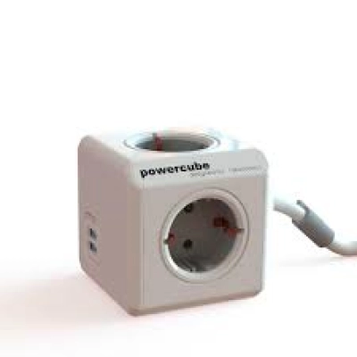 PowerCube Extended 5 Tomas 1.5m Gris