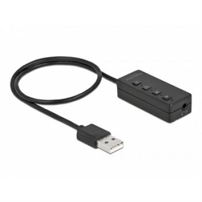 Delock Adaptador USB para Auriculares y Micrófono