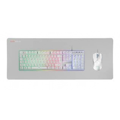Teclado Gaming com Fios + Rato Mars Gaming Premium Gaming Combo | Idioma: Português | Branco ( Acessório Informática e Tel. )