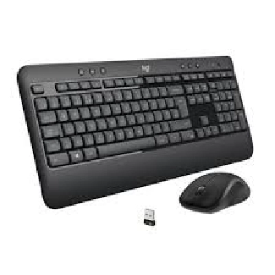 Logitech Advanced MK540 teclado Ratón incluido USB AZERTY Francés Negro, Blanco
