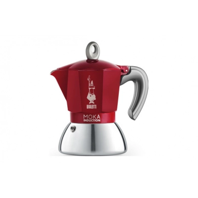 Bialetti Cafetière Moka Induction 2 Tasses Rouge ( Cuisson PEM ) -