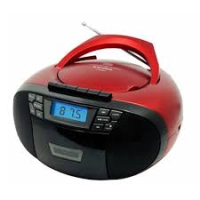 Radiocassette Cd Sunstech Cxum53 Rojo