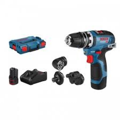 Bosch Pack GSR 12V-35 FC Professional Atornillador 12V + 2 Baterías + Cargador + Maletín