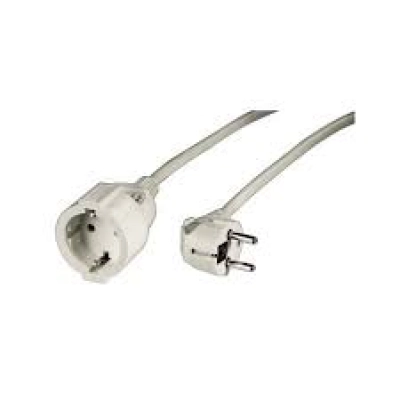 Hama Cable de Alimentación Alargador Schuko 5m Blanco