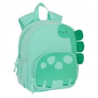 Mochila Infantil SAFTA Dinossauro Verde 20 X 25 X 9 Cm