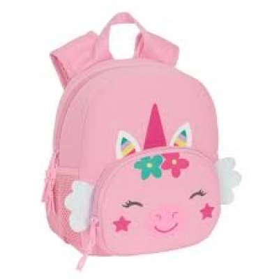 Mochila Infantil Safta Unicornio Rosa