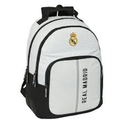 Mochila Escolar Real Madrid C.F. 24/25 Blanco