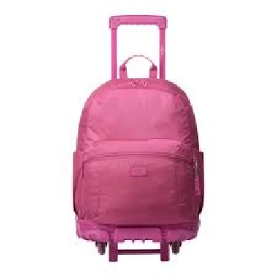 Mochila Escolar Con Ruedas Color Rosa - Trik L