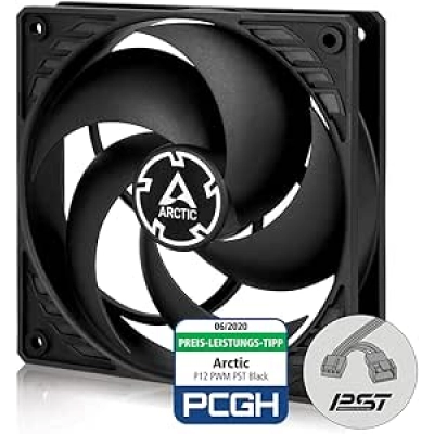 Arctic P12 PWM PST Ventilador 120mm Negro