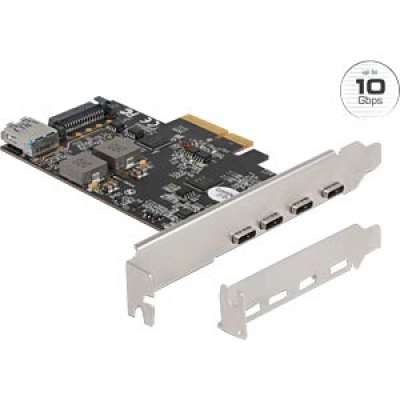 TARJETA PCIE USB-C 4 PUERTOS