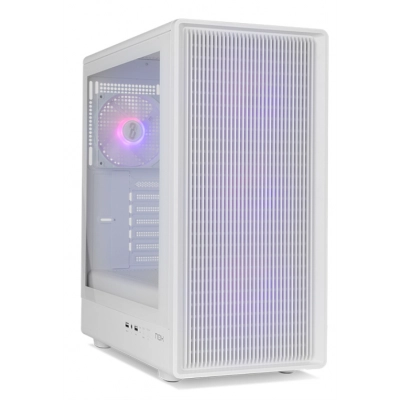 CAJA NOX SEMITORRE MESH INFINITY IOTA ARGB BLANCA USB 3.0