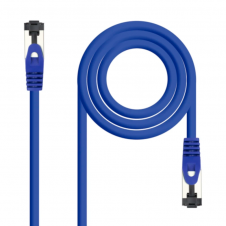 Nanocable Cable red Cat. 8.1 2GHZ SSTP Azul 1m