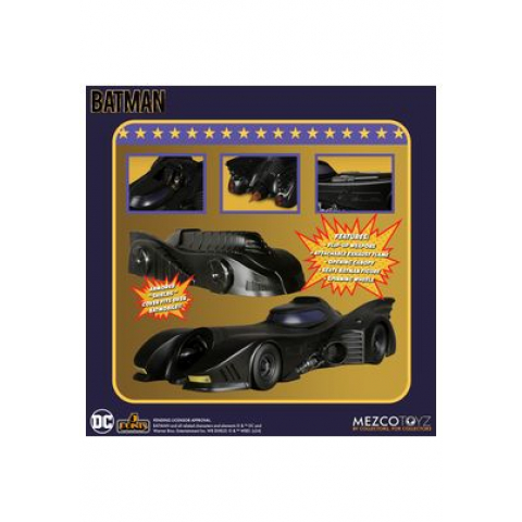 Batmobile Mezco Toyz DC Universe Batman 1989 – 5 Points – Vehículo 9,5 ...