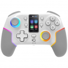MARS GAMING Gamepad Tri-Modo LMGPV3W LCD Blanco