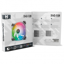Ventilador caja nox hummer x140 argb 140mm argb