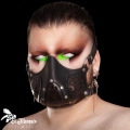 Máscara de cuero Steampunk Negra