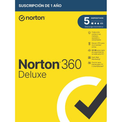 Norton 360 Standard 50GB 1 Usuario 5 Licencias 1 Año Licencia Digital