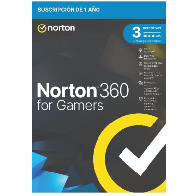 Norton 360 Standard Empower for Gamers 50GB 1 Usuario 3 Licencias 1 Año Licencia Digital