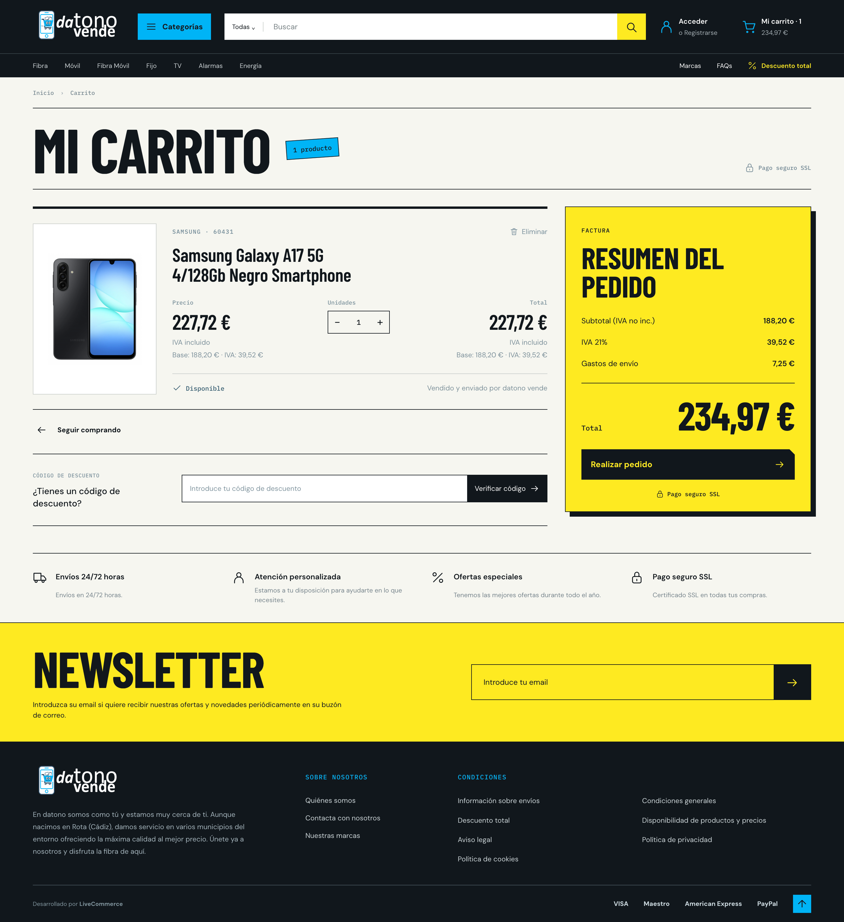 Datonovende: cuatro propuestas de diseño para su tienda online