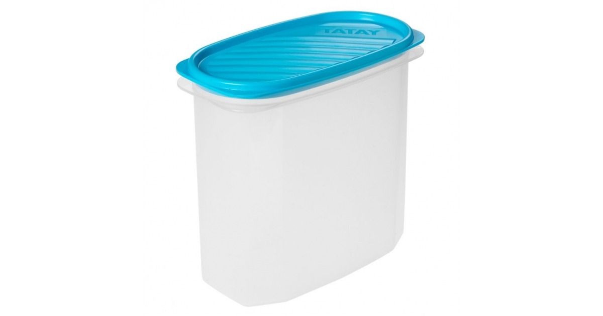 Tatay Tupper cuadrado de plástico apto para lavavajillas y microondas, 0.6  litros 1 Unidad