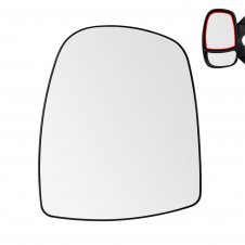 CRISTAL DE RETROVISOR CALEFACTABLE (PARTE SUPERIOR) (CRISTAL CONVEXO)