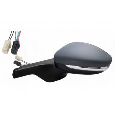 ESPEJO DE PUERTA ELÉCTRICO CALEFACTABLE IMPRIMADO (CON INTERMITENTE) (6 PINS) 18- (ALTA CALIDAD) (CRISTAL CONVEXO)